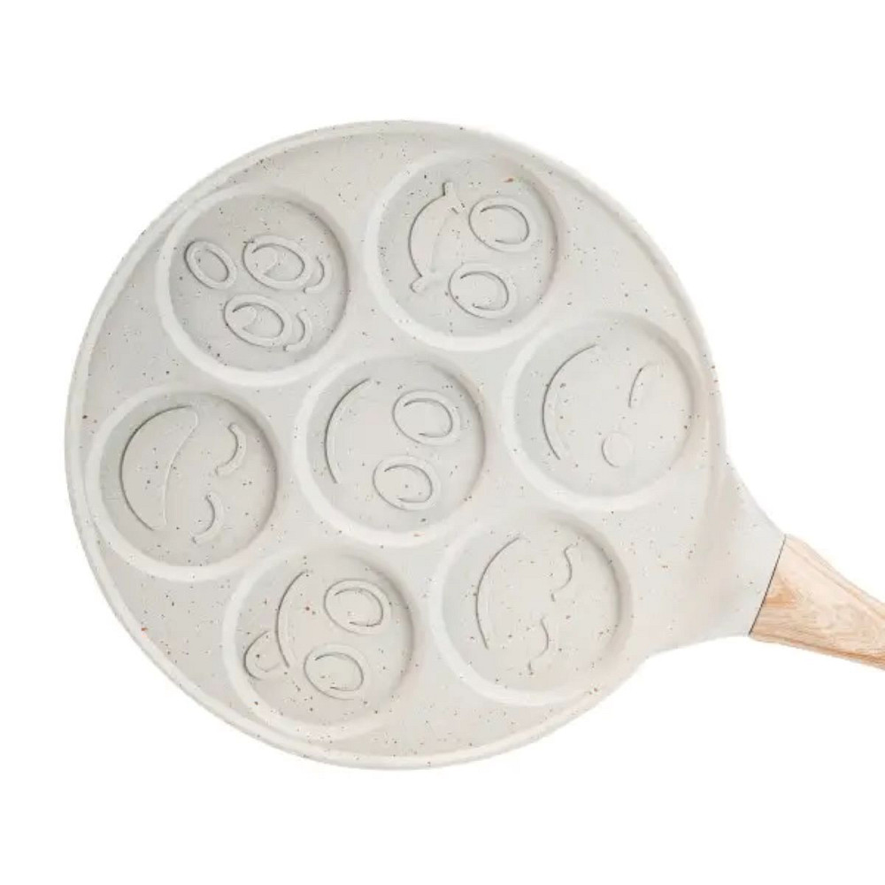 Breakfast Сковорода смайл Ø 26.5 (см) на 7 секцій для панкейків бежева HP39584W Коломыя - изображение 2