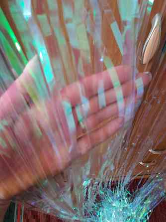 Занавески дождик для фотозоны 2 м на 1 м перламутровый Киев