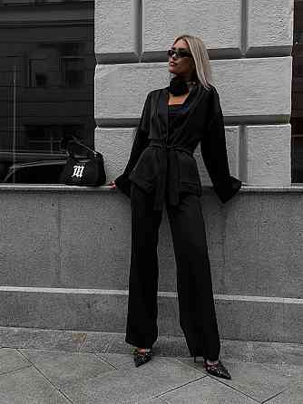 Жіночий базовий костюм двійка: кімоно і штани атлас Одеса