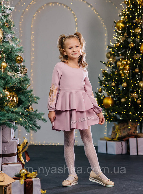 Дитяче плаття з вишивкою на рукавах Поділля-колоски Кривий Ріг - фото 12