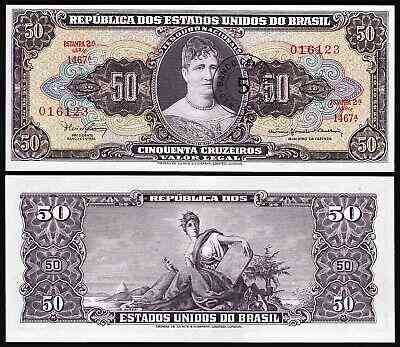 Бразилія/ Бразилія 5 сертаво 1966-67р UNC Р-184b Полтава