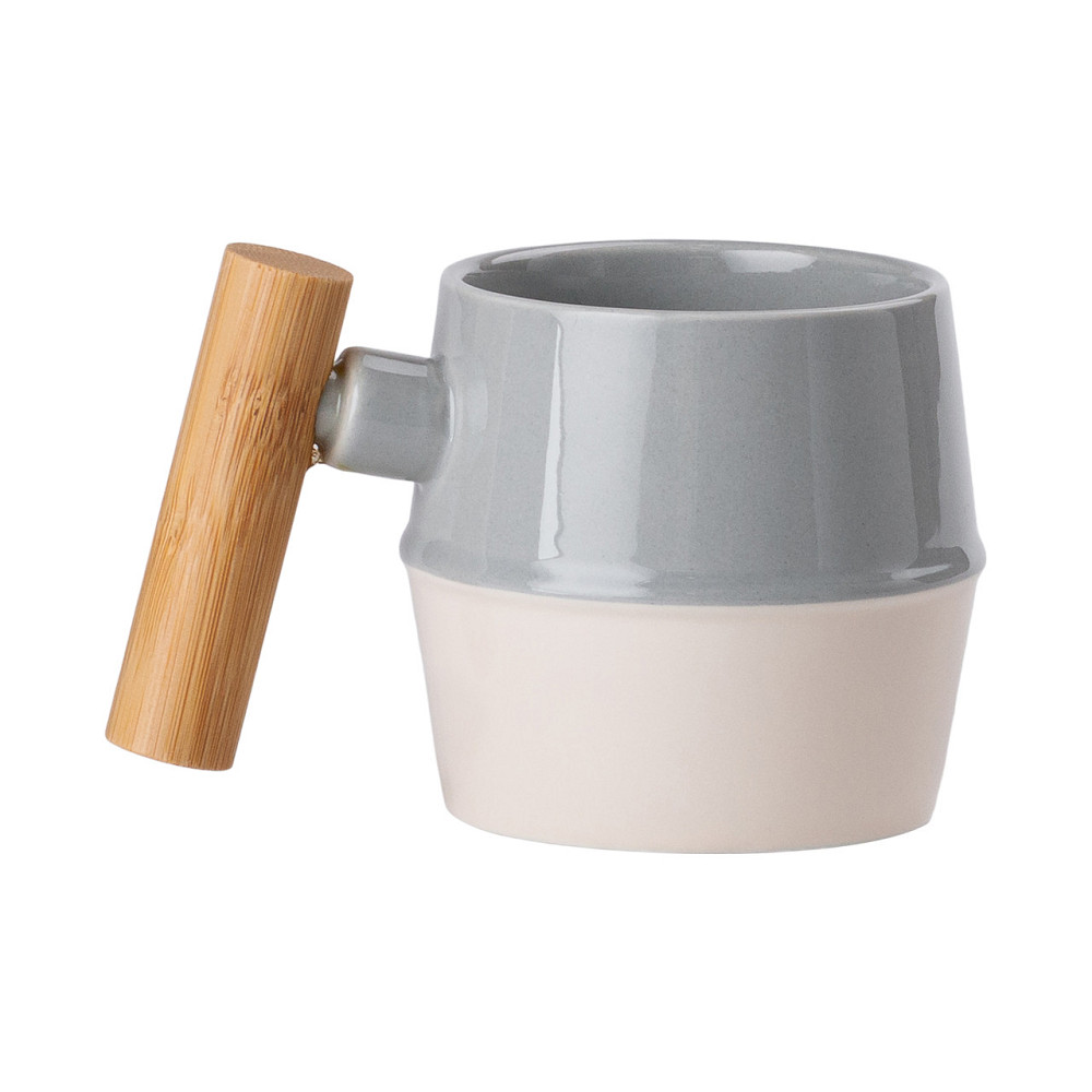 Yiwu Чайний сервіз на 6 персон з бамбуковою підставкою сірий HP-15-22 Киев - изображение 3