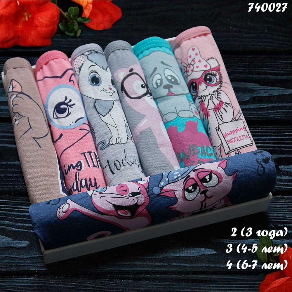 Труси сліпи дитячі тижні Nicoletta Туреччина 5 | 7 шт. Київ - фото 1