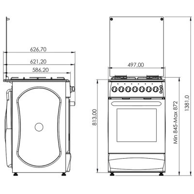 Плита Grunhelm GFM5611W Вінниця - фото 6