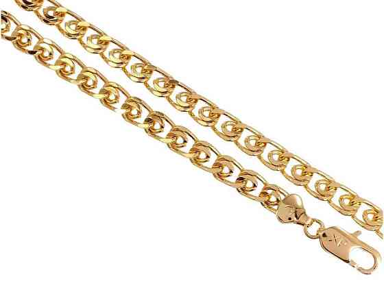 Ланцюжок Позолота 18K Плетіння Лав довжина 45см х 7мм 046584 ТМ XUPING Київ