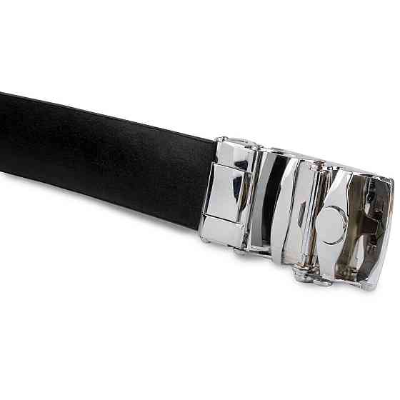 Ремень мужской серебристый дракон Vintage 20256 Черный Киев