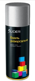 Емаль універсальна 400мл 9006 сріблястий аерозоль SLIDER Житомир - фото 1