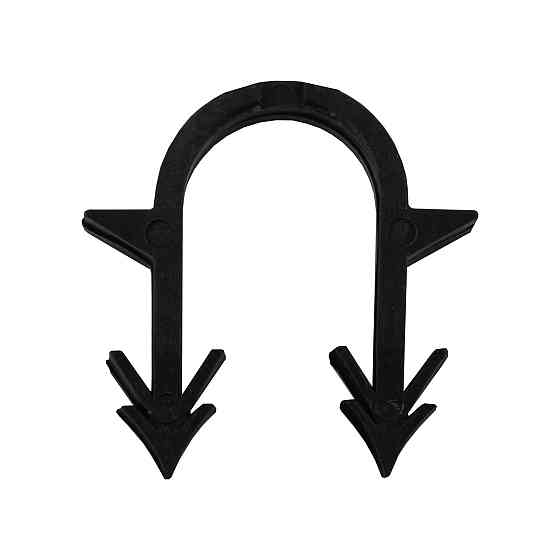 Такерна гарпун-скоба для кріплення труби теплої підлоги Ø16-20 довжина 40мм чорна (кор.660шт) (000025184) Київ