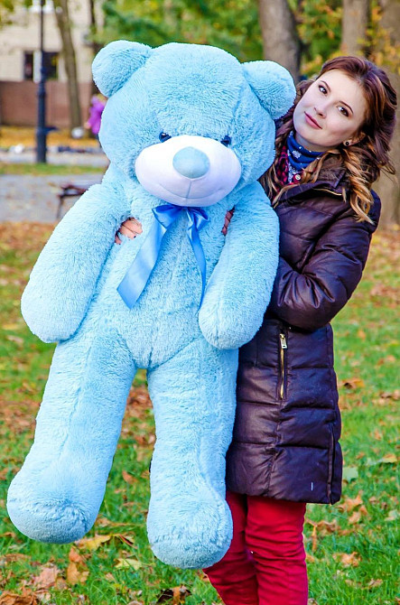Мягкая игрушка Подарок плюшевый мишка, Плюшевый медведь Рафаэль 120 см Голубой Тернополь - изображение 3