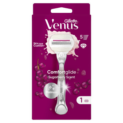 Бритва Gillette Venus Comfortglide Sugarberry Plus Olay с 1 сменным картриджем (8700216130516) Винница - изображение 2