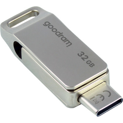 USB флеш накопитель Goodram 32GB ODA3 Silver USB 3.0 / Type-C (ODA3-0320S0R11) Винница - изображение 1