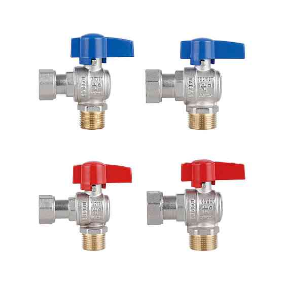 Комплект кутових кранів Thermo Alliance Standart 1/2" ВН -3/4" ВЗ з накидною гайкою для під'єднання котла TAS225RBW1520 Київ