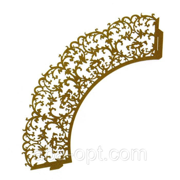 0375 Накладка паперова декоративна ажурна для маффінів різних кольорів (уп 20 шт) Одеса - фото 1