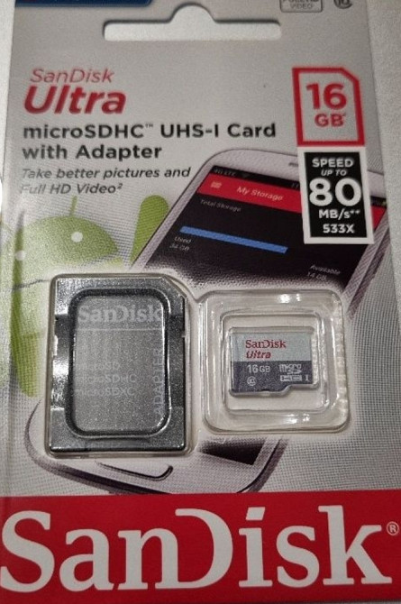 Карта пам'яті micro SD 16 gb нова. Київ - фото 6
