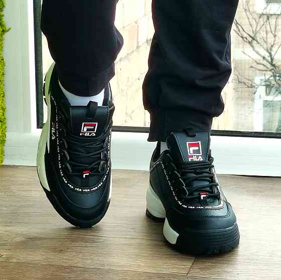 Кросівки FILA Disruptor Чорні Жіночі Шкіряні Філа (розміри: 36,37,38,39,40) Відео Огляд Дніпро