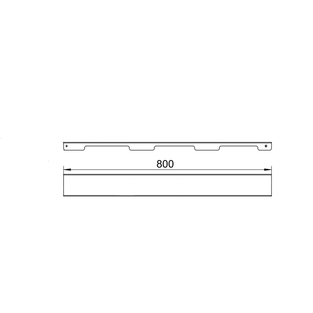 Решетка для линейного трапа SUS304 Grate FA800 (NKS) Qtap Киев - изображение 2