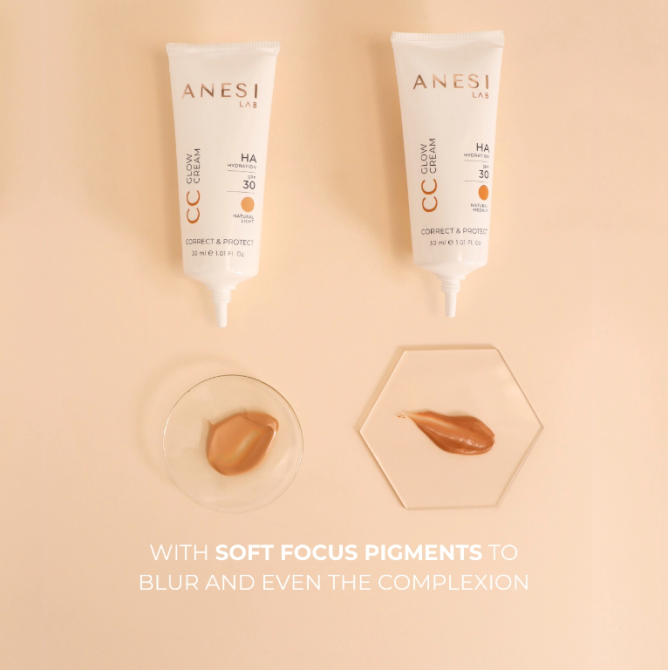 Тональный СС крем оттенок светлый CC Glow Cream Anesi Lab 50 мл Днепр - изображение 2