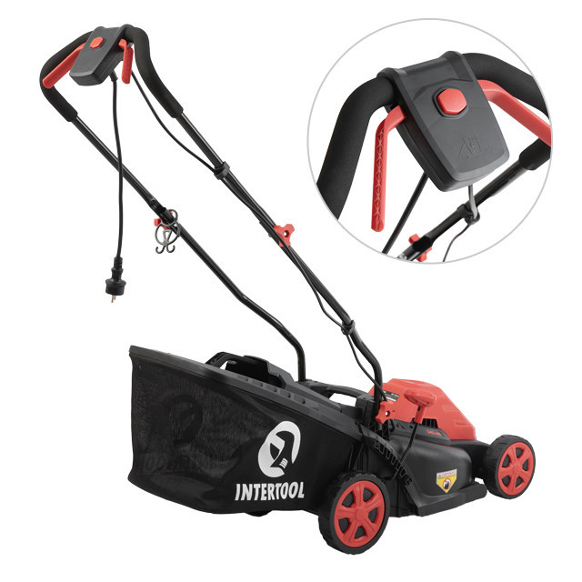 Газонокосарка електрична 1,4 кВт, 230 В~50 Гц, 3300 об/хв, ширина захвату 340 мм, висота зрізу 30-80 мм, контейнер 35 л, STORM Киев - изображение 12