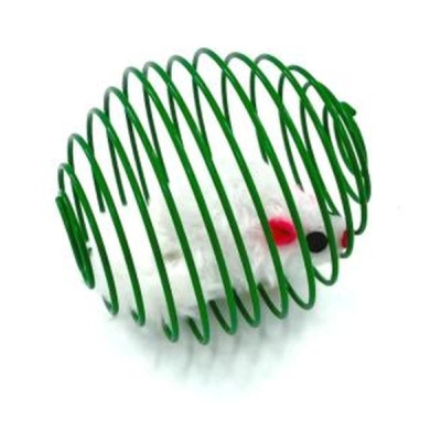 Іграшка для котів Hippie Pet М'ячик з мишкою зелений 7 см (HIPCT2304027Z) Вінниця - фото 1