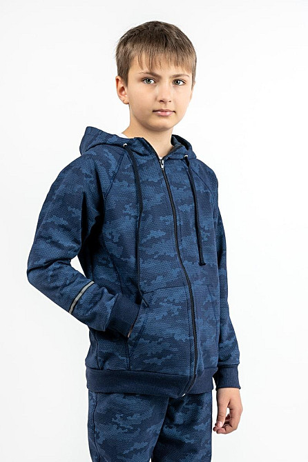 Костюм спортивний для хлопчиків, двухпредметный, "Індиго" топ 128 Крохатушка одяг Київ - фото 5