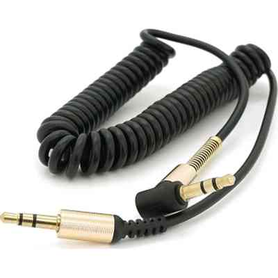 Кабель мультимедійний 3.5mm M to 3.5mm M 1.5m 90° corner black Voltronic (YT-AUXSGJ(M)/(M)-1.5-B) Вінниця