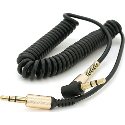 Кабель мультимедийный 3.5mm M to 3.5mm M 1.5m 90° corner black Voltronic (YT-AUXSGJ(M)/(M)-1.5-B) Винница - изображение 1