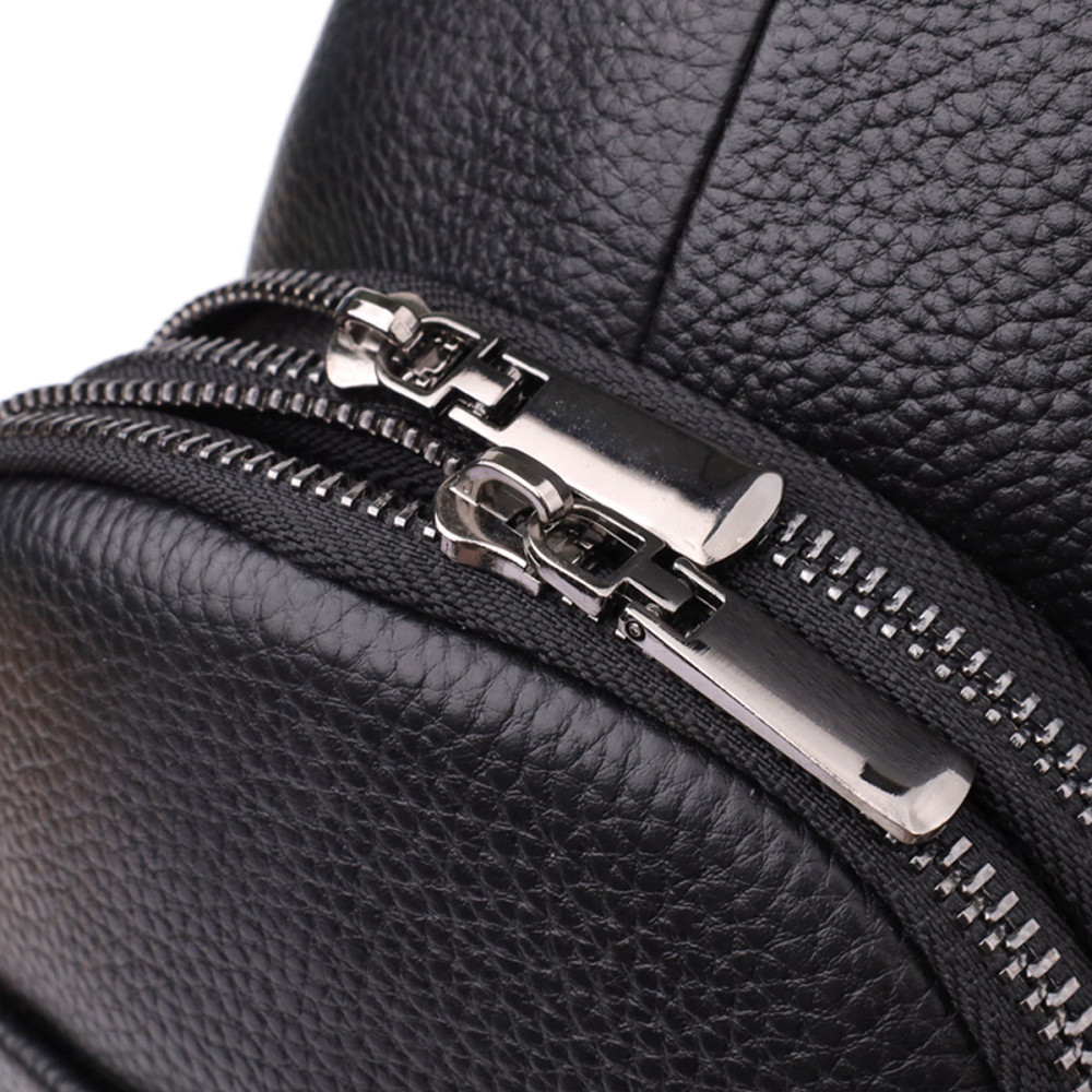 Мужская сумка через плечо из натуральной кожи Черный (Vintage) Киев - изображение 10