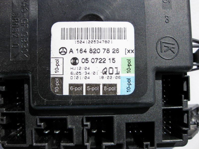 Mercedes-Benz  A1648207826 Блок керування передніх правих дверей GL X164 ML W164 R-Class W251 Одеса - фото 2