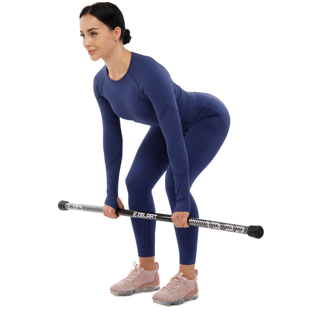 Палиця гімнастична 3-секційна Бодибар Zelart 9994-6 вага 6 кг Київ - фото 9