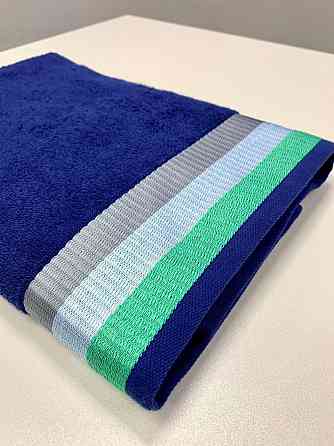 Махровое полотенце Ideal Textile 70*140 см с яркими полосками (56860802) темно синій Черновцы