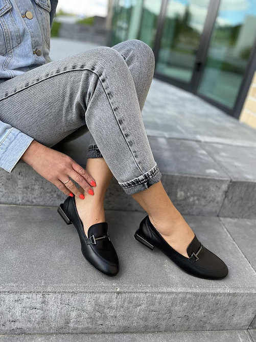 Auris Туфлі жіночі AURIS 2102 чорні (весна-осінь, шкіра натуральна) (4763) Коломия - фото 10