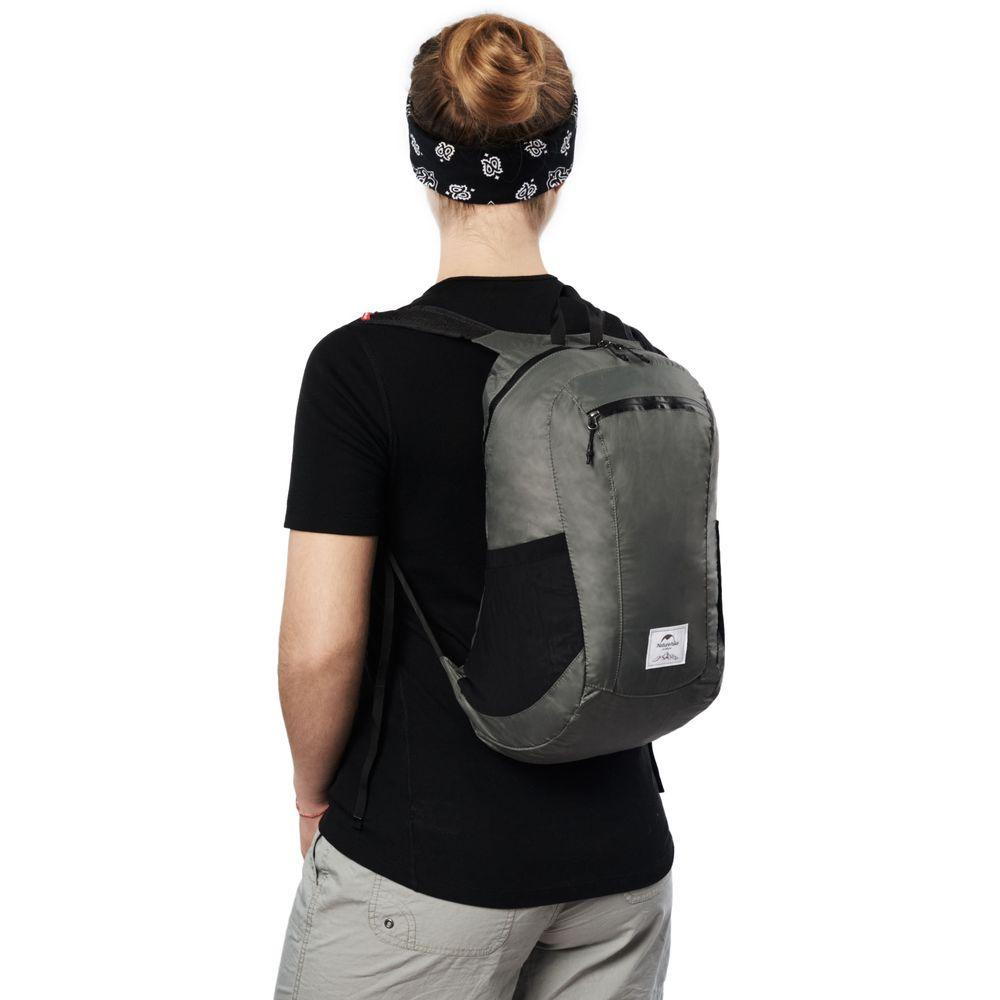 Рюкзак компактный сверхлегкий Naturehike Ultralight NH17A012-B, 18 л, серый Киев - изображение 2