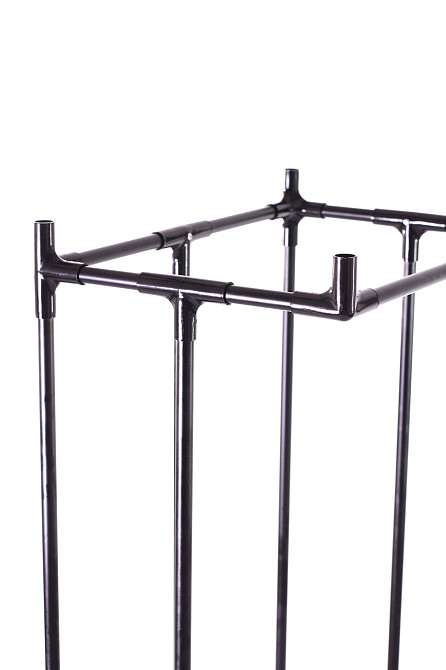 Металева стійка - тримач (контейнер) для сміттєвих пакетів для сухого та об'ємного сміття на колесах Бориспіль - фото 2