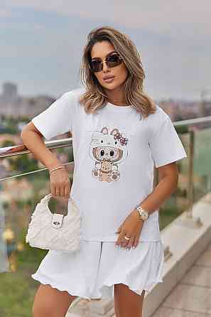 Трендова футболка жіноча з принтом Labubu Little Wild Київ