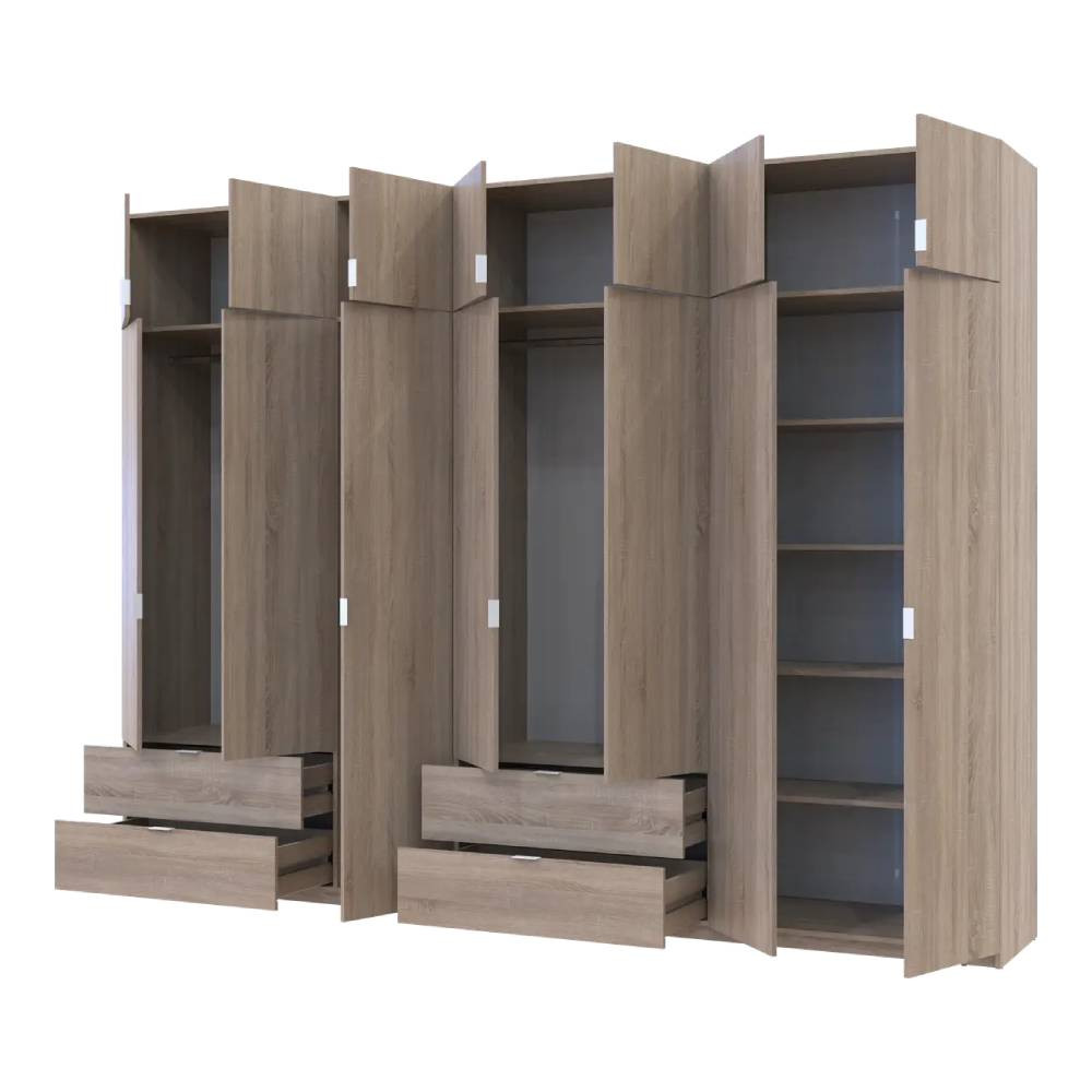 Шафа для одягу Doros Лукас Дуб сонома 3+4 ДСП 315х50х240 DRS-011709 (42005135) Дніпро - фото 2