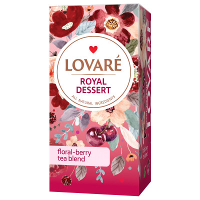 Чай Lovare "Royal dessert" 24х1.5 г (lv.71123) Винница - изображение 1