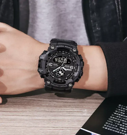 Мужские армейские наручные часы Skmei 1818 Черный Киев