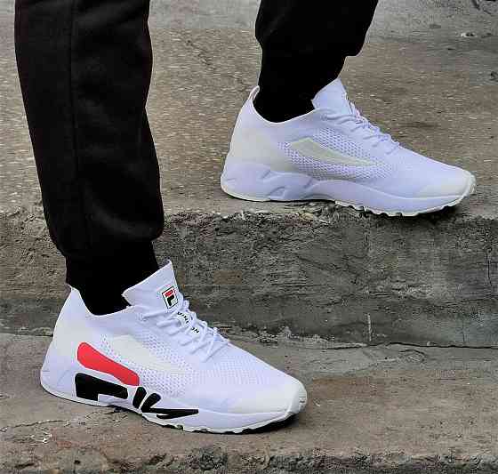 Кросівки FILA Білі Чоловічі Філа Тканинні Літні для Біга (розміри: 41,42,43,44) Дніпро