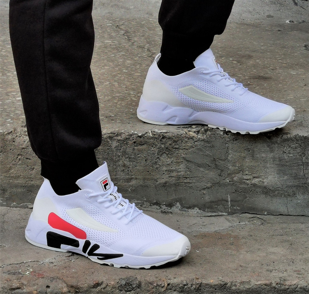 Кросівки FILA Білі Чоловічі Філа Тканинні Літні для Біга (розміри: 41,42,43,44) Дніпро - фото 3