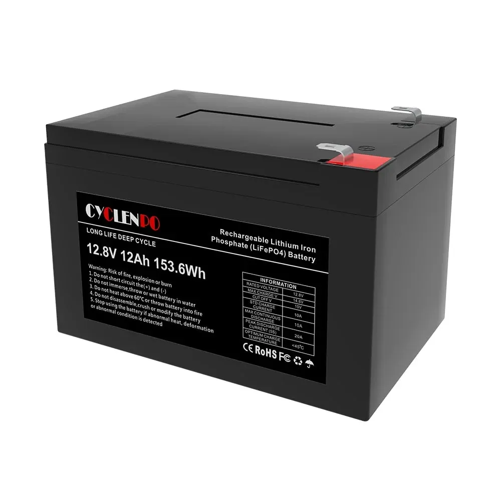 Акумуляторна батарея літій-залізо-фосфатна 12.8В 12Аг Cyclen 12.8V 12AH LiFePo4 (44-00076) Київ - фото 8