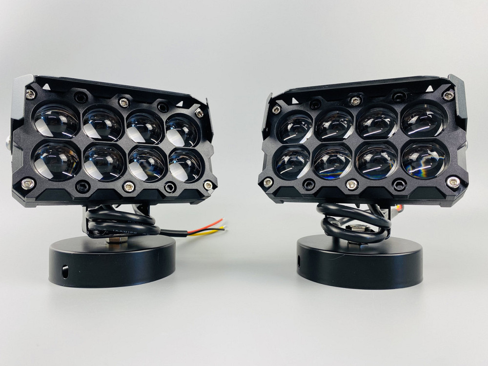 Фара LED 47W комплект, біле та жовте світло, 8 лінз Мукачево - фото 7