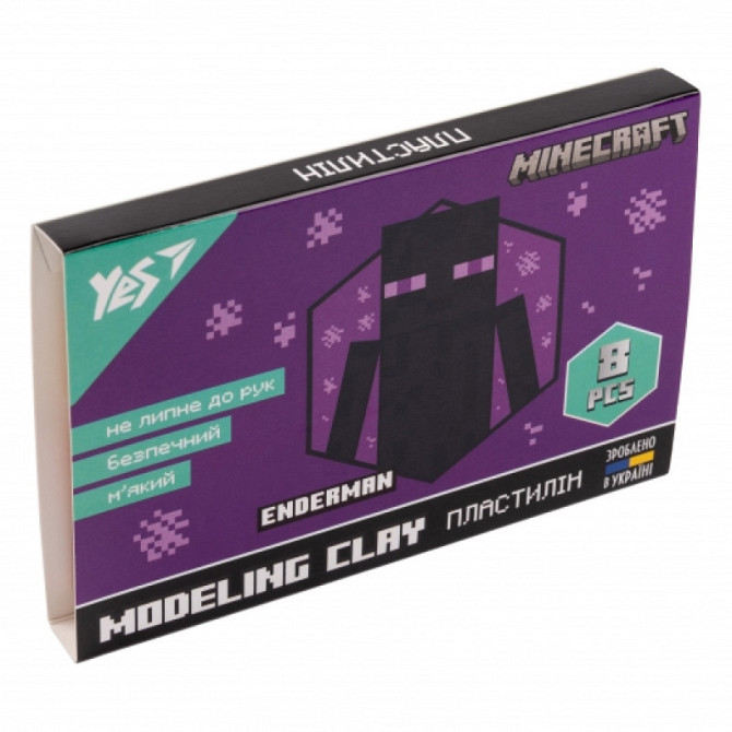 Пластилін 8 кол. 160 г "Yes" Minecraft, 540634, шт Київ - фото 1