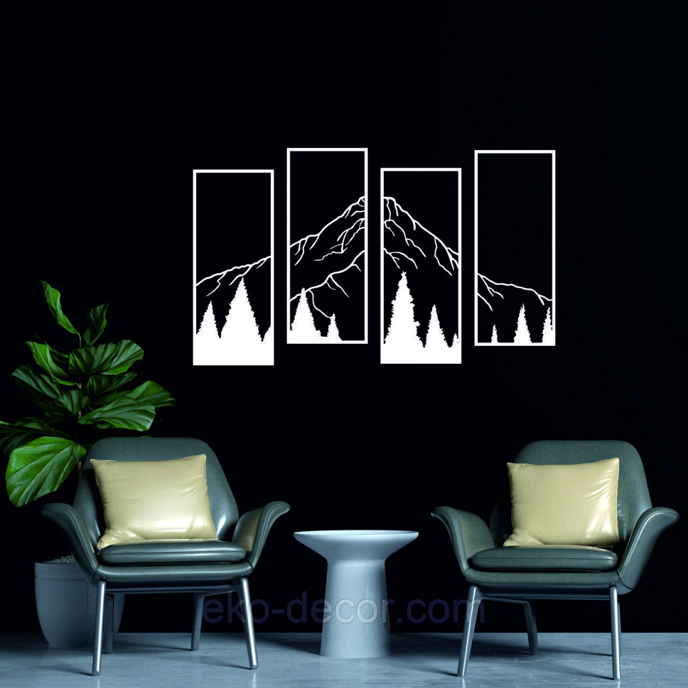 Декоративне настінне Панно «Гори», Декор на стіну Київ - фото 5