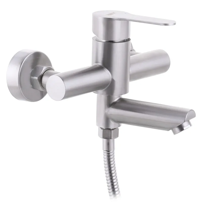 Змішувач для ванни зі сталі SUS304 Zerix DAX-009 Euro з керамічним картриджем ZX3146 Харків - фото 1