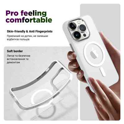 Чохол до мобільного телефона Armorstandart Unit MagSafe Apple iPhone 15 Pro Matte Clear Silver (ARM69349) Вінниця