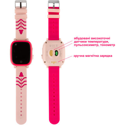 Смарт-годинник Amigo GO005 4G WIFI Kids waterproof Thermometer Pink (747018) Вінниця - фото 6