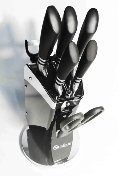 Набор кухонных ножей UNIQUE UN-1835 из нержавеющей стали: поварской, хлебный, универсальный, ножи для кухни Одесса - изображение 3
