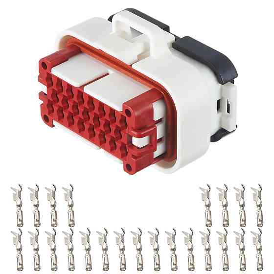 Електричний з'єднувач, 23-контактний, Ебу, Білий, Пластик, Київ