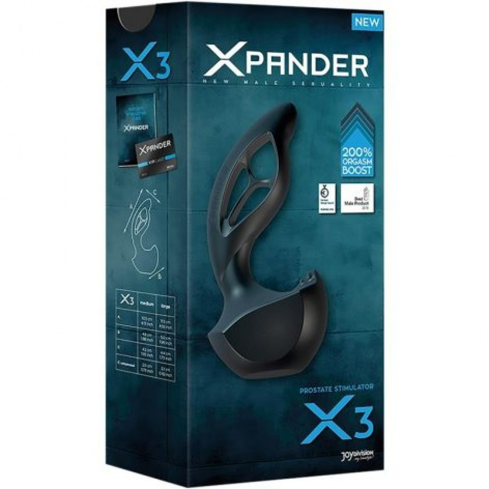 Масажер простати Joydivision Xpander X3, силікон, розмір М Sex Aura Київ - фото 2