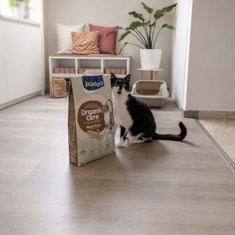 Наповнювач деревний Biokats для котячого туалету Organic Care 30л/11,4кг Киев - изображение 6